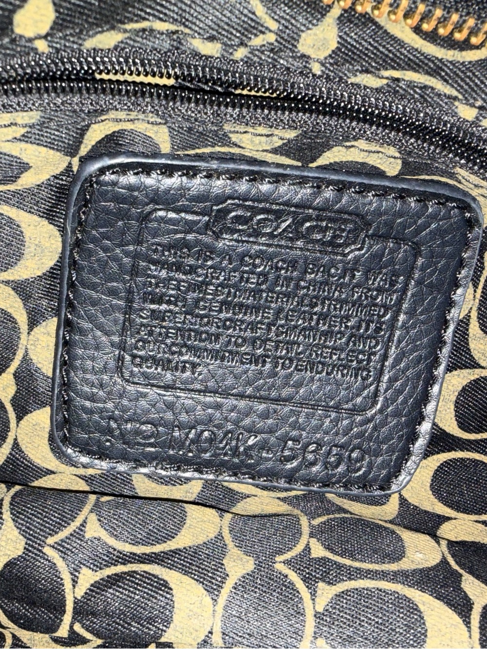 COACH Madison Julianne Op Art Signature Tote (Julianne Satchel) -Black - Picture 5 of 5